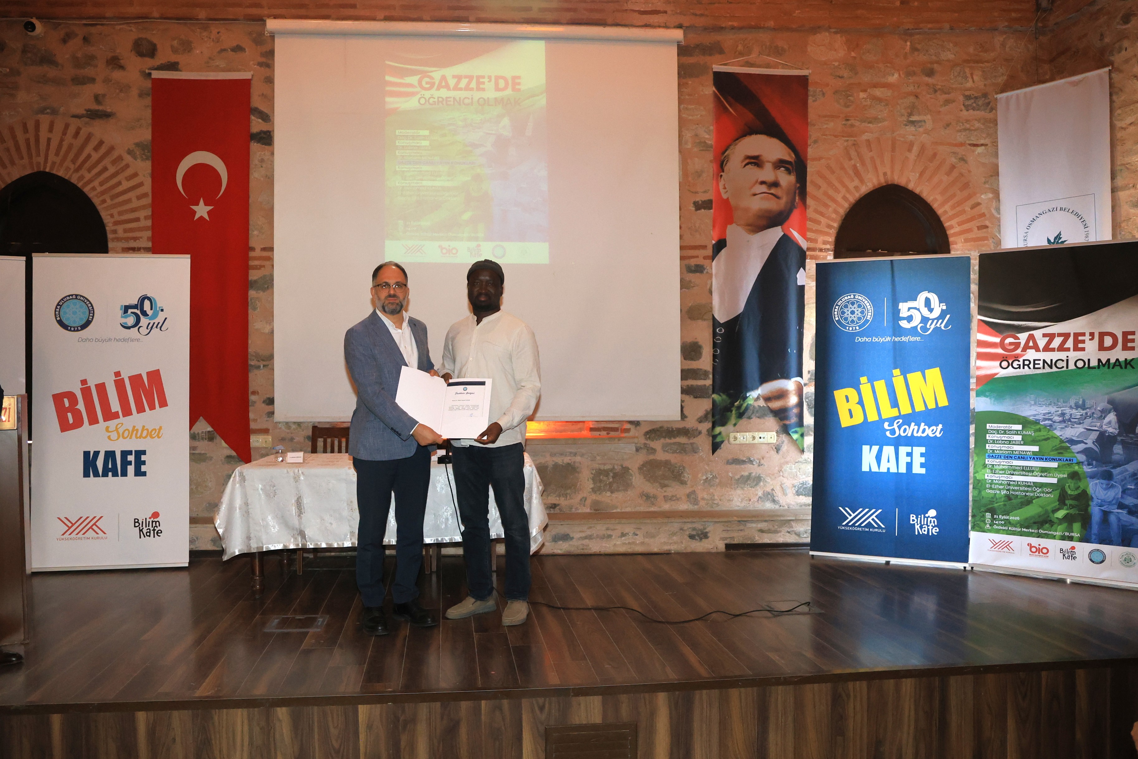 Bursa’da “Gazze İçin Bilim Kafe” paneli düzenlendi